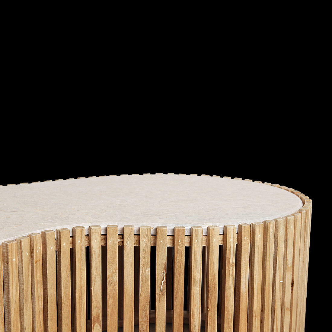 Raw Materials Marmeren Salontafel 93x54cm Sungkai Hout