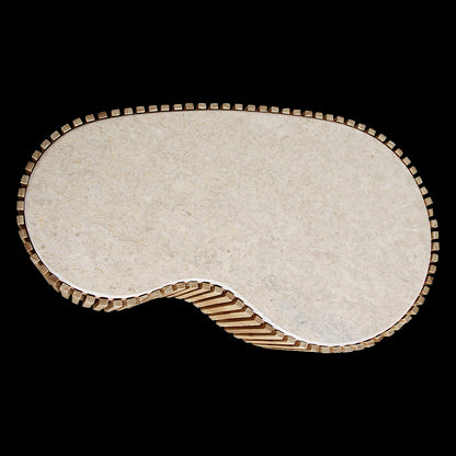 Raw Materials Marmeren Salontafel 93x54cm Sungkai Hout