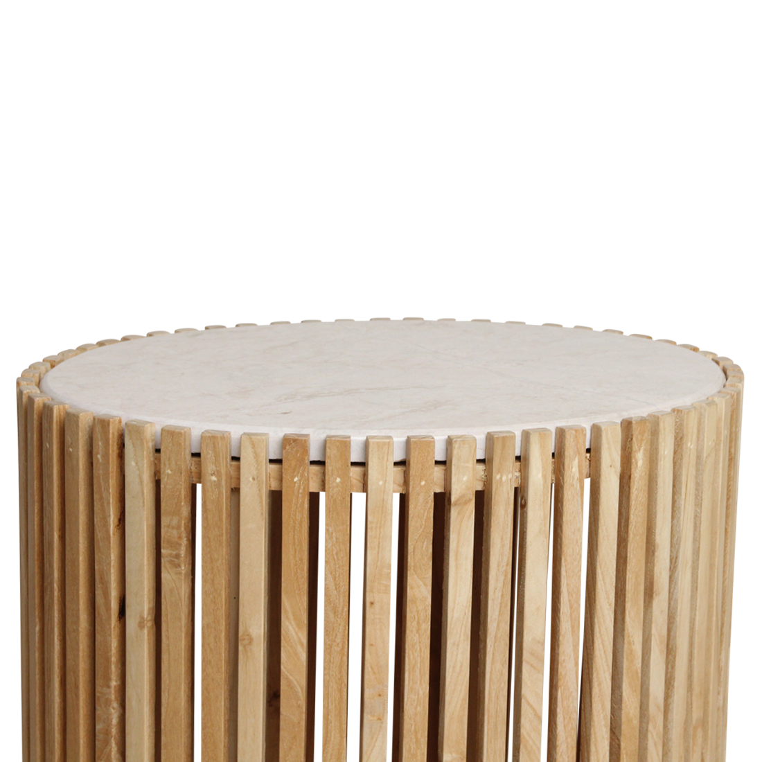 Raw Materials Bijzettafel Infinity Ovaal 52x42cm Marmer Naturel