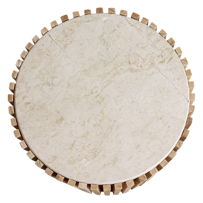 Raw Materials Bijzettafel Infinity Rond 40cm Marmer Naturel