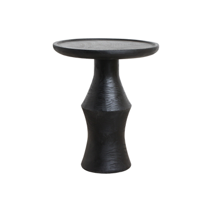 Raw Materials Bijzettafel Nero Twilight Rond 50cm Teakhout Zwart