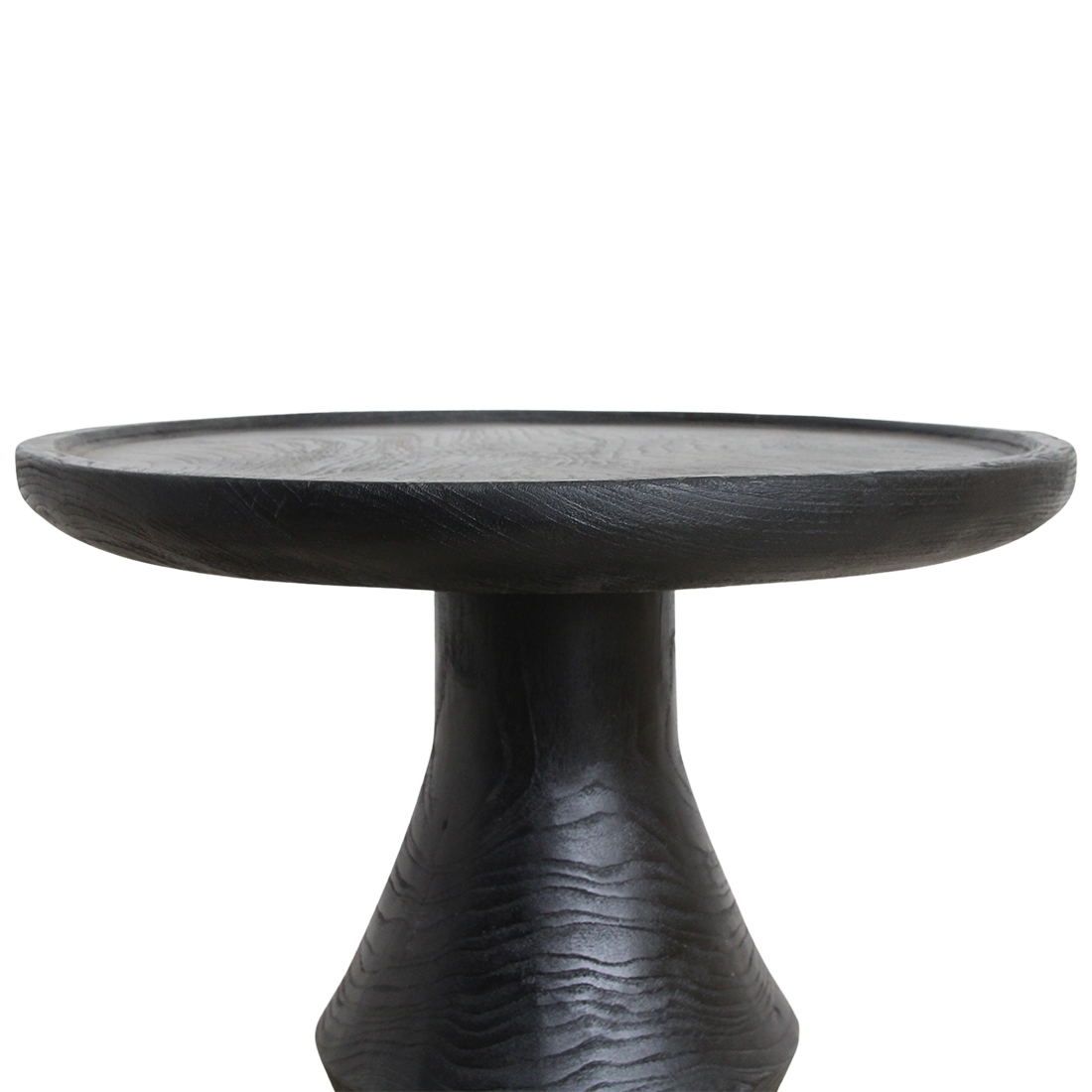 Raw Materials Bijzettafel Nero Twilight Rond 50cm Teakhout Zwart