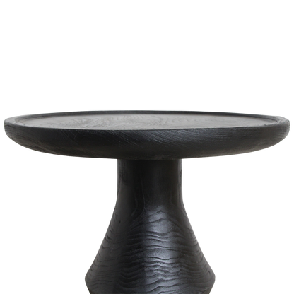 Raw Materials Bijzettafel Nero Twilight Rond 50cm Teakhout Zwart