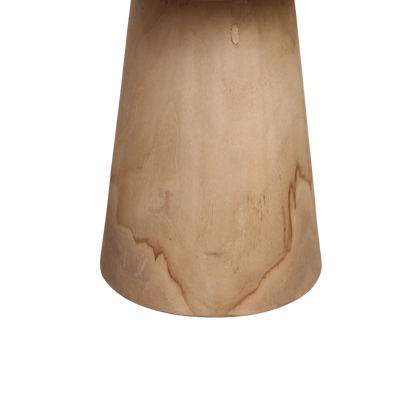 Raw Materials Bijzettafel Nero Ray Rond 40cm Teakhout