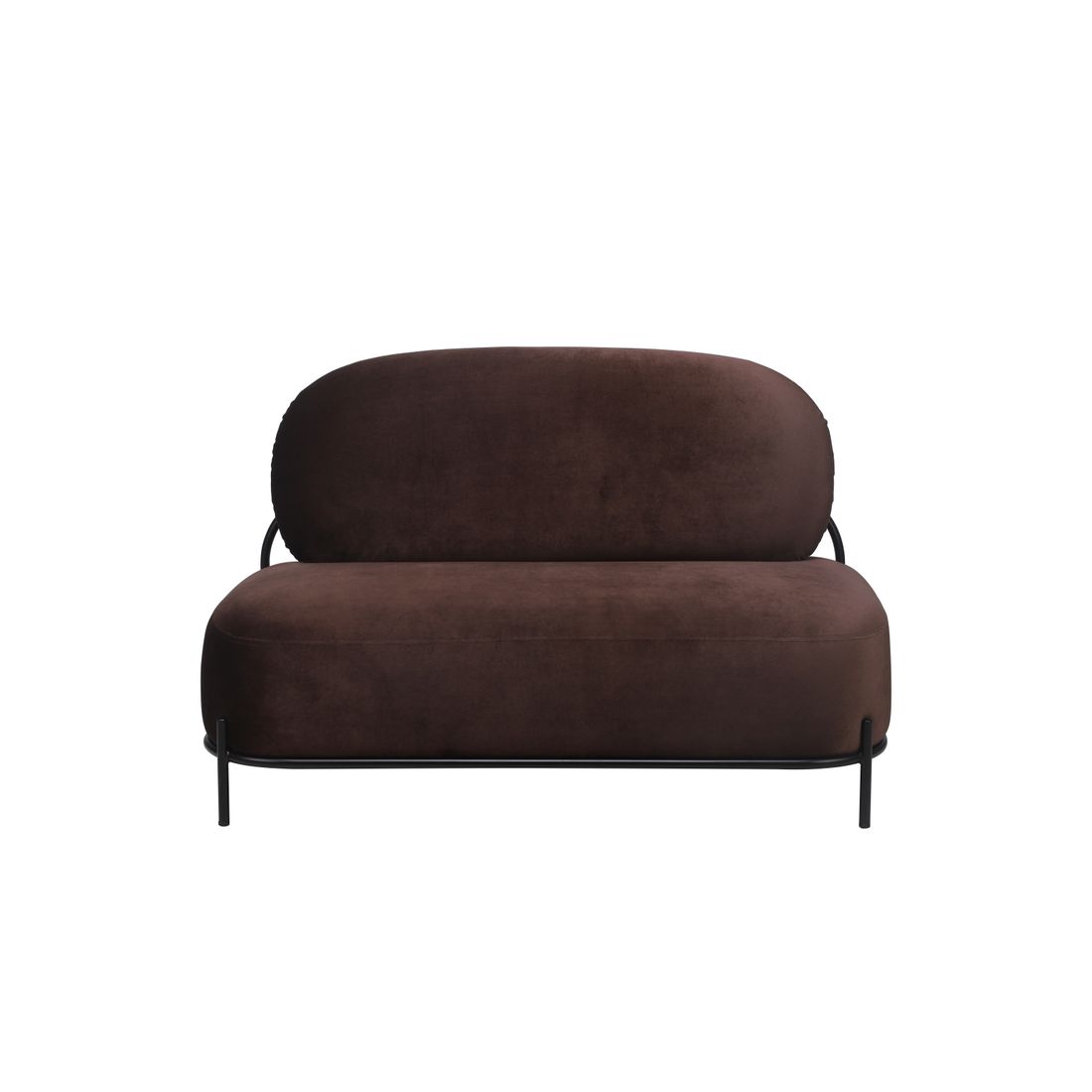 White Label Living 2-zits Bank Polly Bruin - KwaliteitWonen.nl