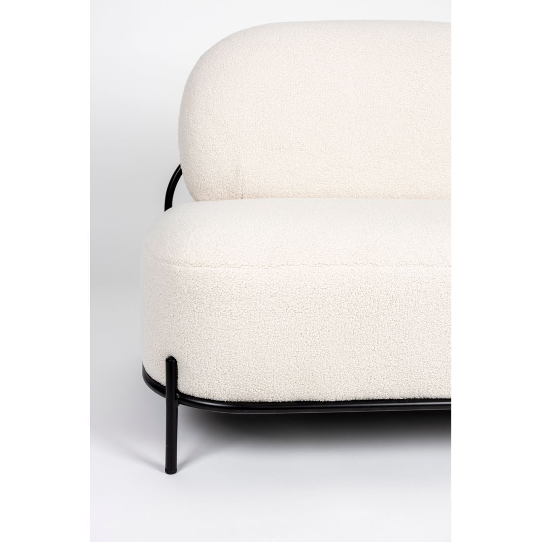 White Label Living 2-zits Polly Teddy Wit - KwaliteitWonen.nl