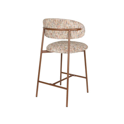 White Label Living Barkruk Claes Multicolour - KwaliteitWonen.nl