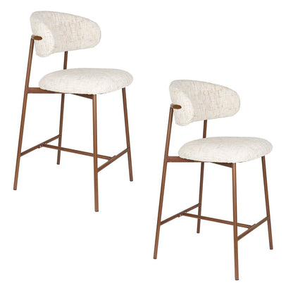 White Label Living Barkruk Claes Off-White - KwaliteitWonen.nl