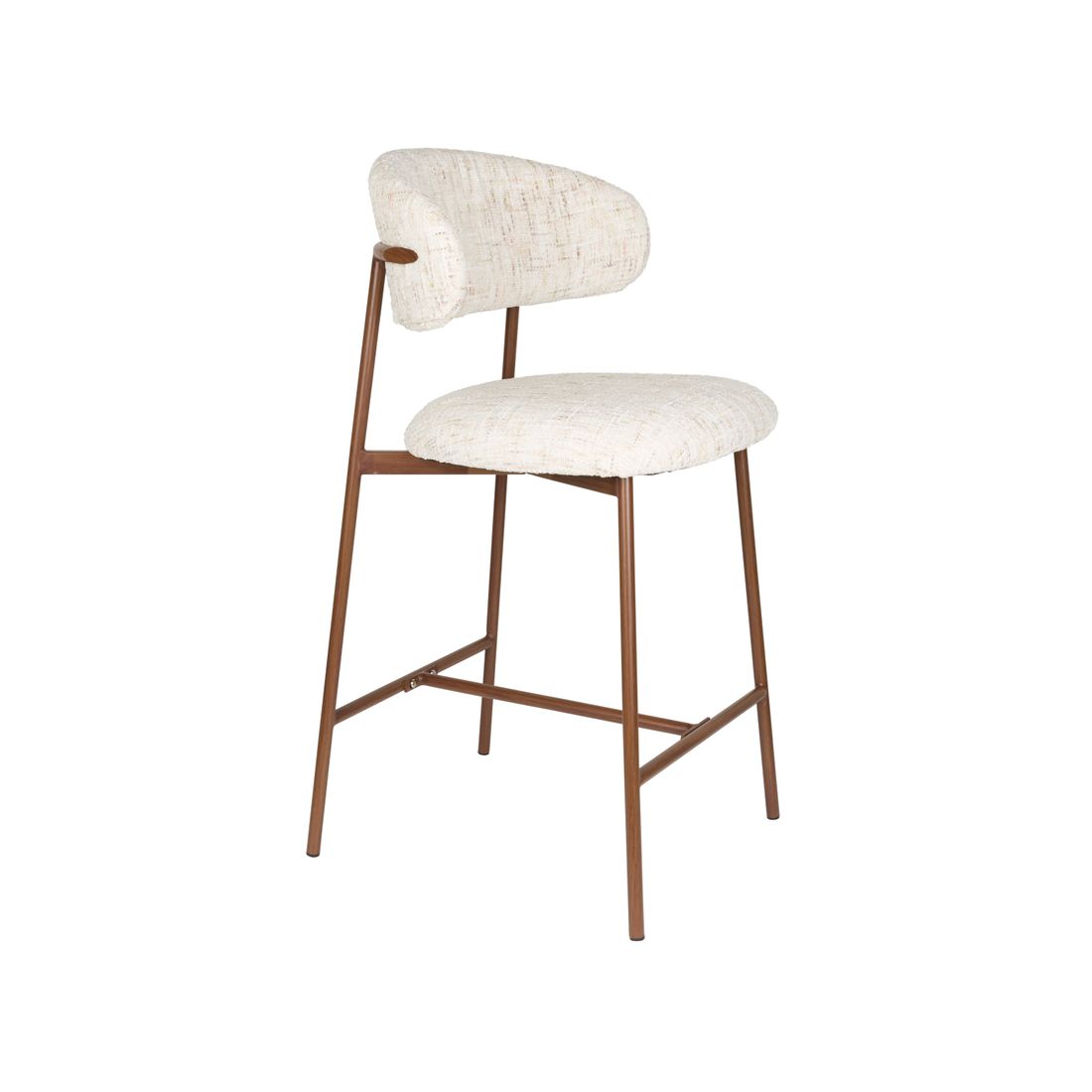 White Label Living Barkruk Claes Off-White - KwaliteitWonen.nl
