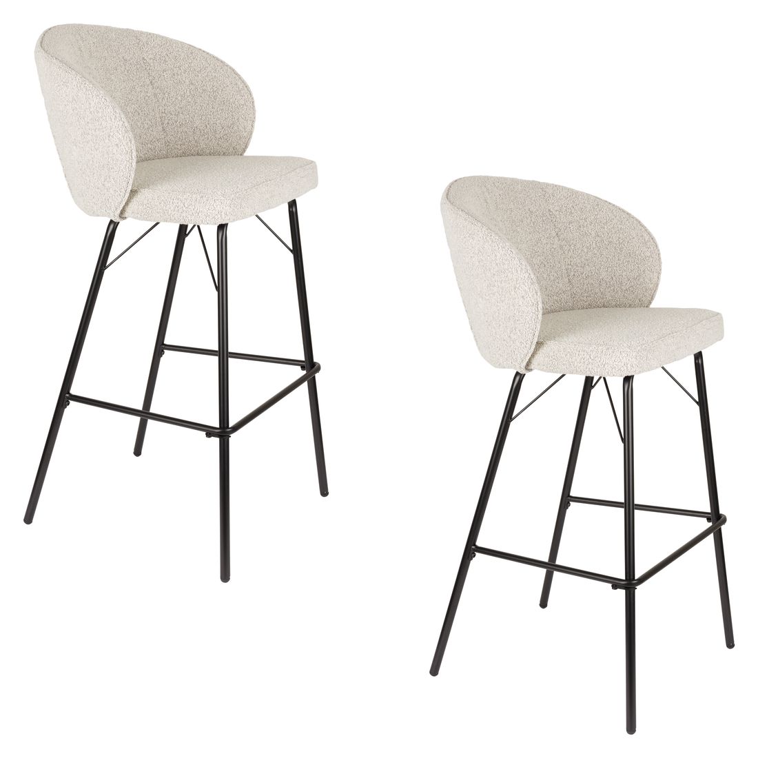 White Label Living Barkruk Joa Beige - KwaliteitWonen.nl