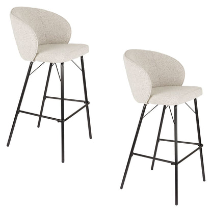 White Label Living Barkruk Joa Beige - KwaliteitWonen.nl