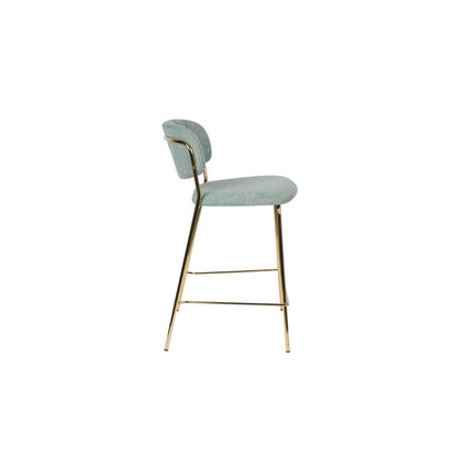 White Label Living Barkruk Jolien Goud Groen - KwaliteitWonen.nl