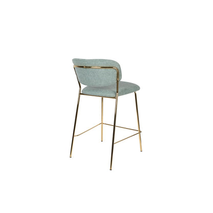 White Label Living Barkruk Jolien Goud Groen - KwaliteitWonen.nl