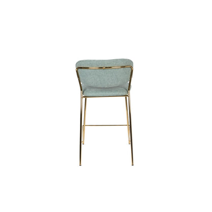 White Label Living Barkruk Jolien Goud Groen - KwaliteitWonen.nl