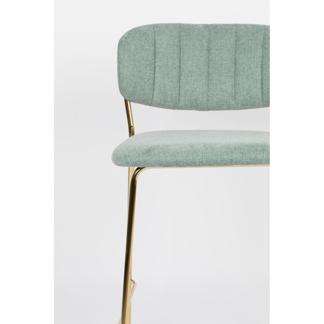 White Label Living Barkruk Jolien Goud Groen - KwaliteitWonen.nl