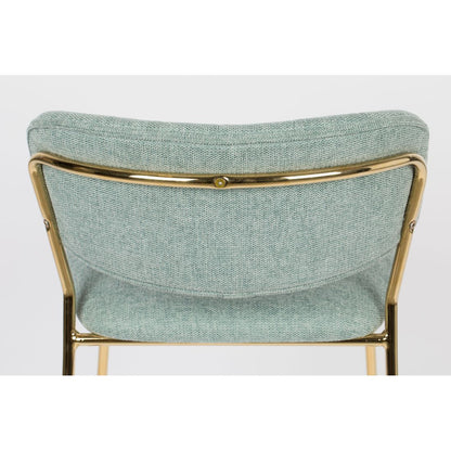 White Label Living Barkruk Jolien Goud Groen - KwaliteitWonen.nl