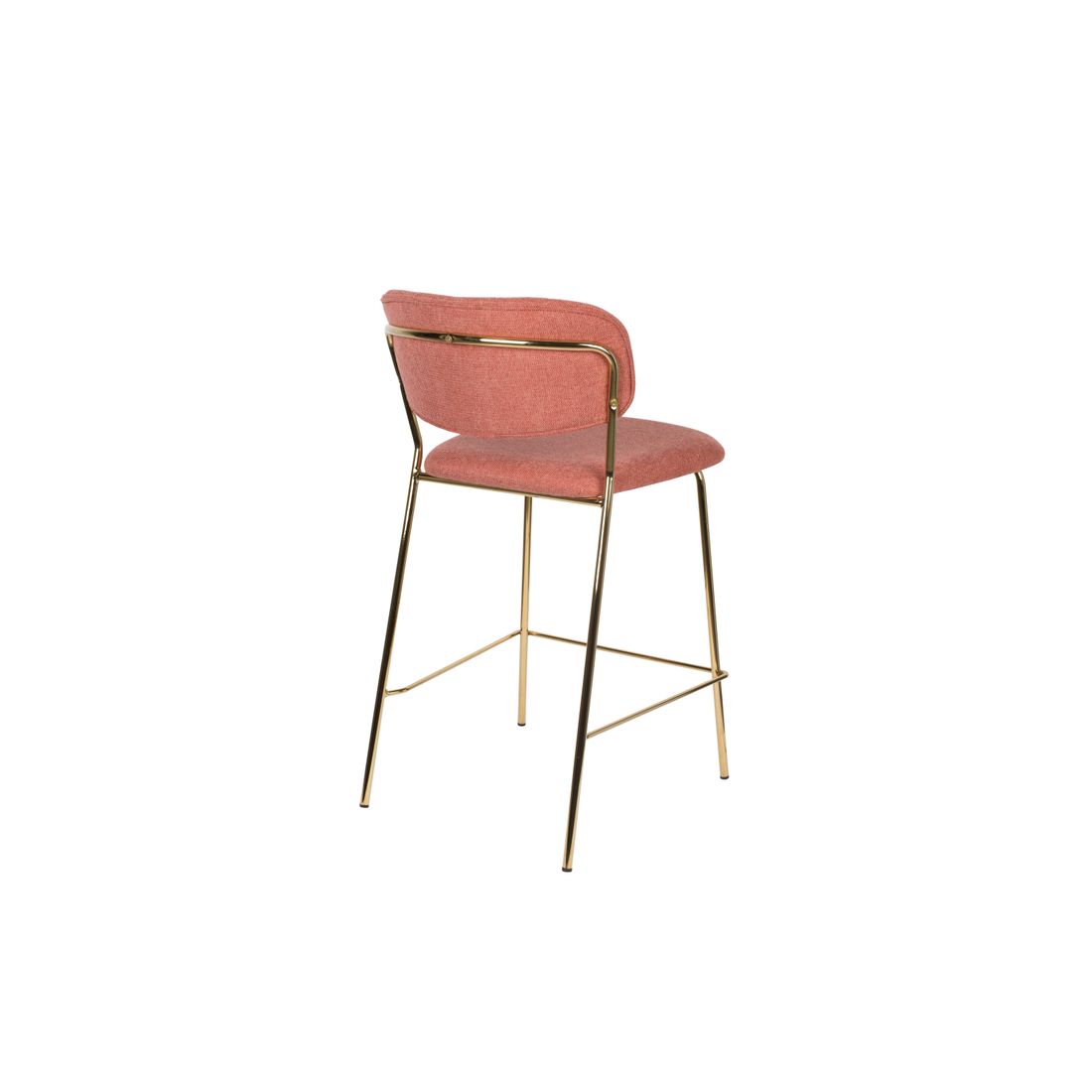 White Label Living Barkruk Jolien Goud Roze - KwaliteitWonen.nl