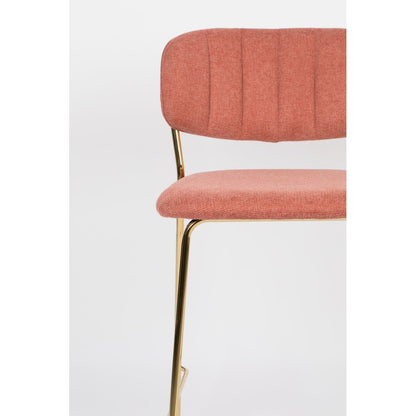 White Label Living Barkruk Jolien Goud Roze - KwaliteitWonen.nl