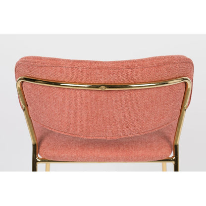 White Label Living Barkruk Jolien Goud Roze - KwaliteitWonen.nl