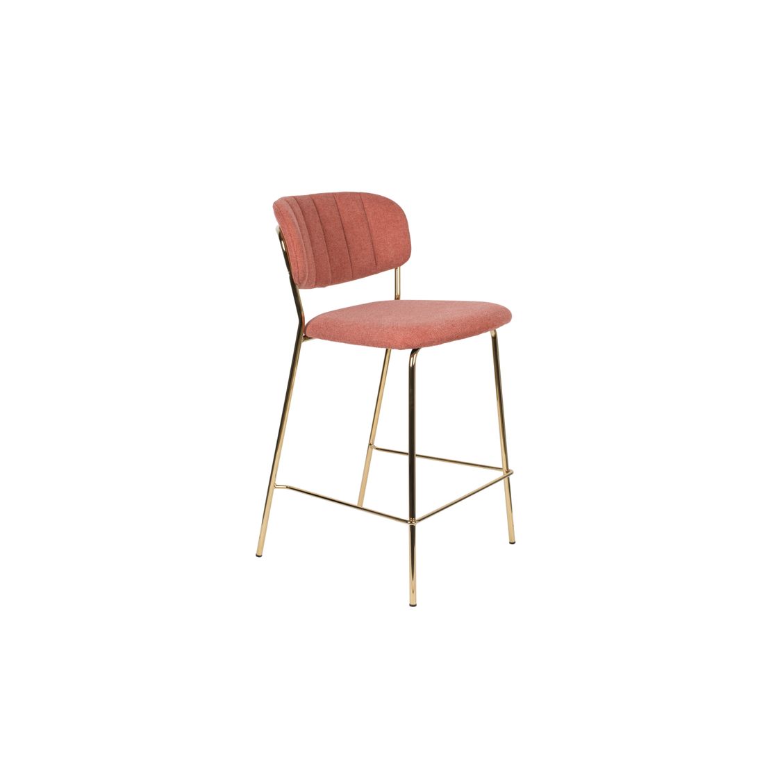 White Label Living Barkruk Jolien Goud Roze - KwaliteitWonen.nl