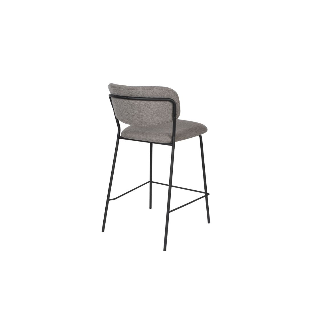 White Label Living Barkruk Jolien Zwart Grijs - KwaliteitWonen.nl