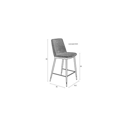 White Label Living Barkruk Lionel Beige - KwaliteitWonen.nl