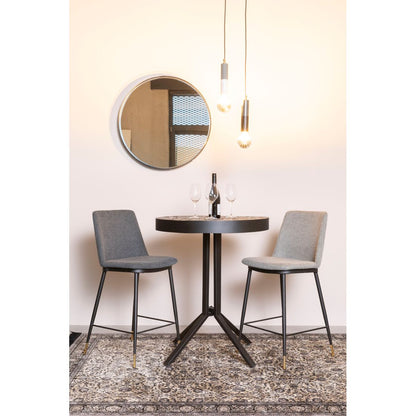 White Label Living Barkruk Lionel Donkergrijs - KwaliteitWonen.nl