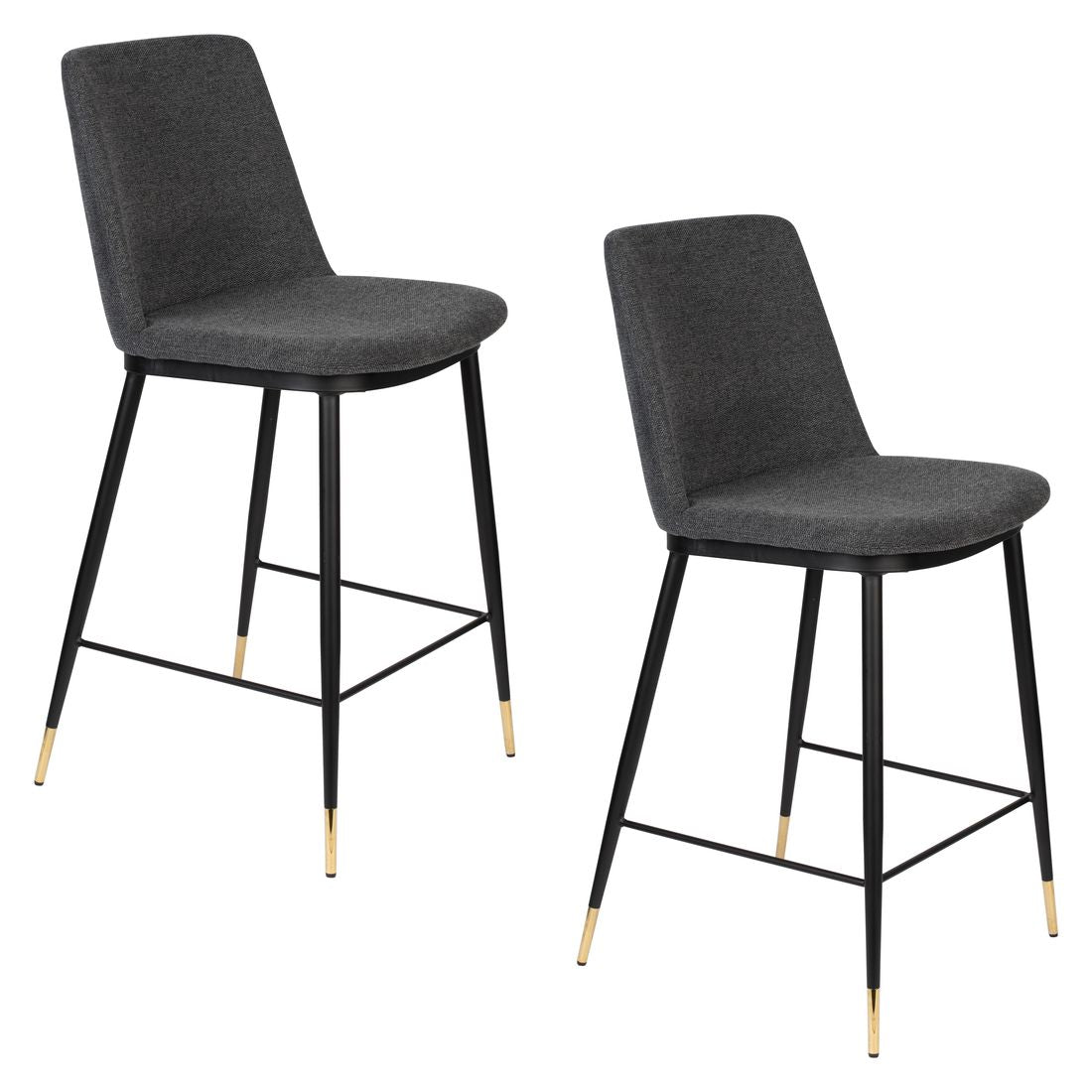 White Label Living Barkruk Lionel Donkergrijs - KwaliteitWonen.nl