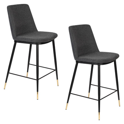 White Label Living Barkruk Lionel Donkergrijs - KwaliteitWonen.nl