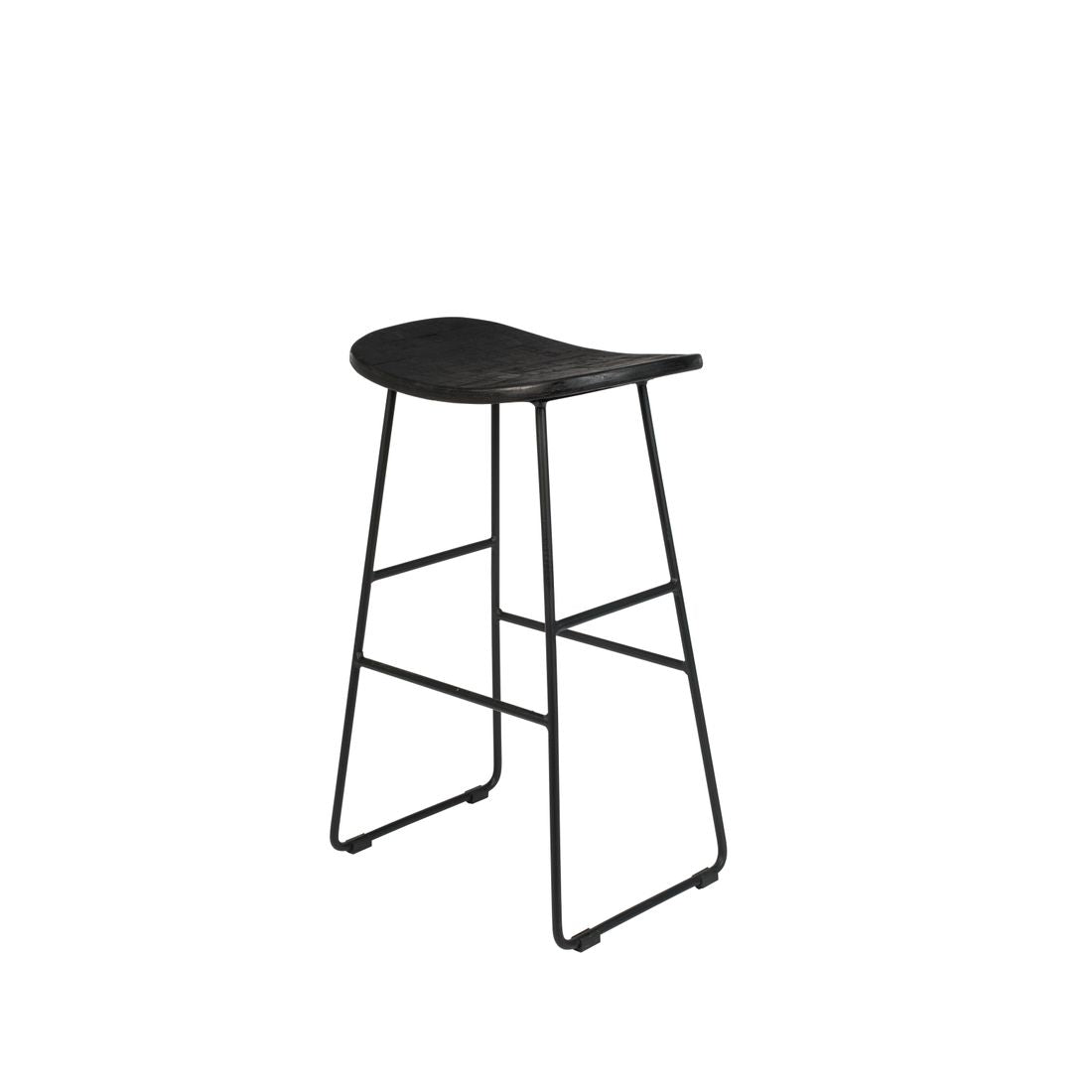 White Label Living Barkruk Tangle Zwart - KwaliteitWonen.nl