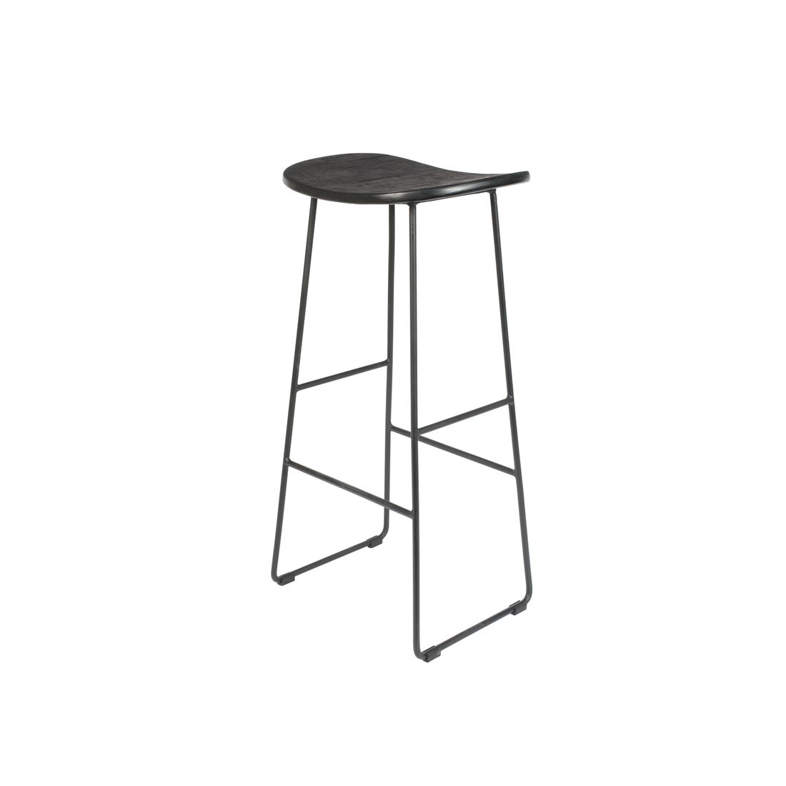White Label Living Barkruk Tangle Zwart - KwaliteitWonen.nl