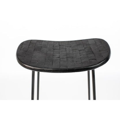 White Label Living Barkruk Tangle Zwart - KwaliteitWonen.nl