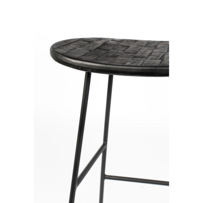 White Label Living Barkruk Tangle Zwart - KwaliteitWonen.nl