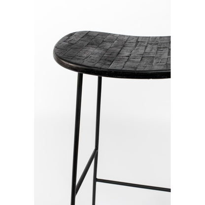 White Label Living Barkruk Tangle Zwart - KwaliteitWonen.nl