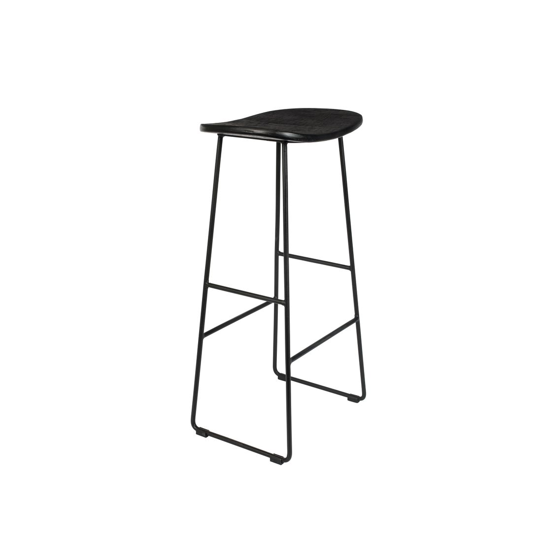 White Label Living Barkruk Tangle Zwart - KwaliteitWonen.nl