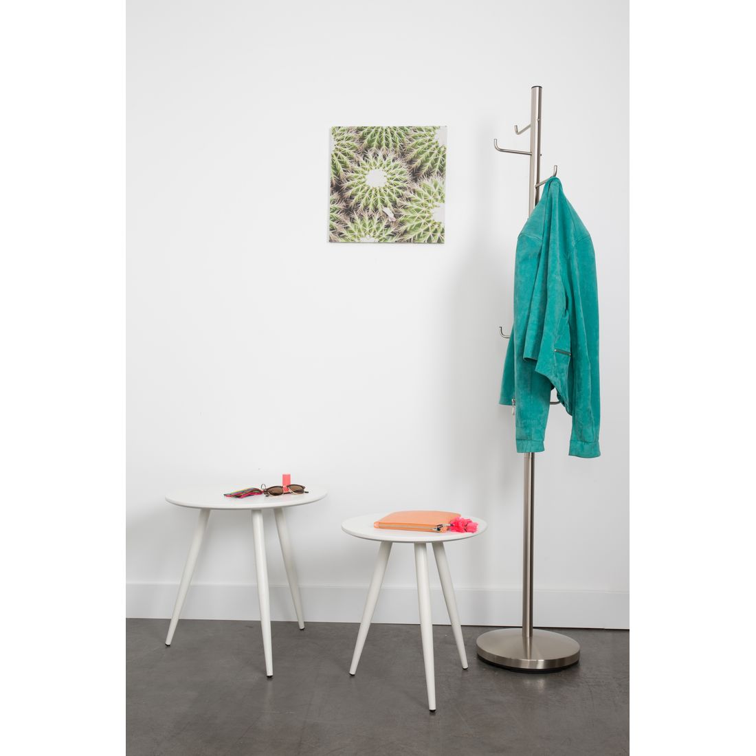 White Label Living Bijzettafel Daven Wit (Set van 2) - KwaliteitWonen.nl