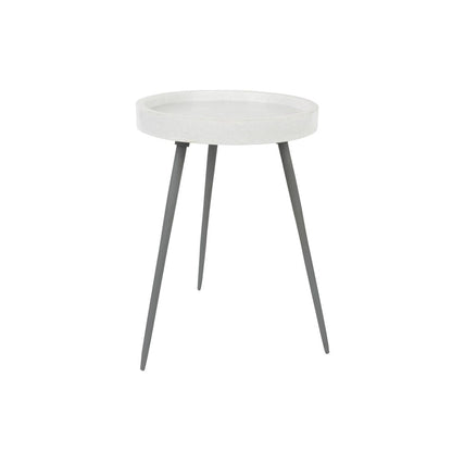 White Label Living Bijzettafel Karrara Wit - KwaliteitWonen.nl