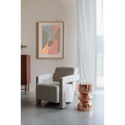 White Label Living Bijzettafel Kinga Copper - KwaliteitWonen.nl