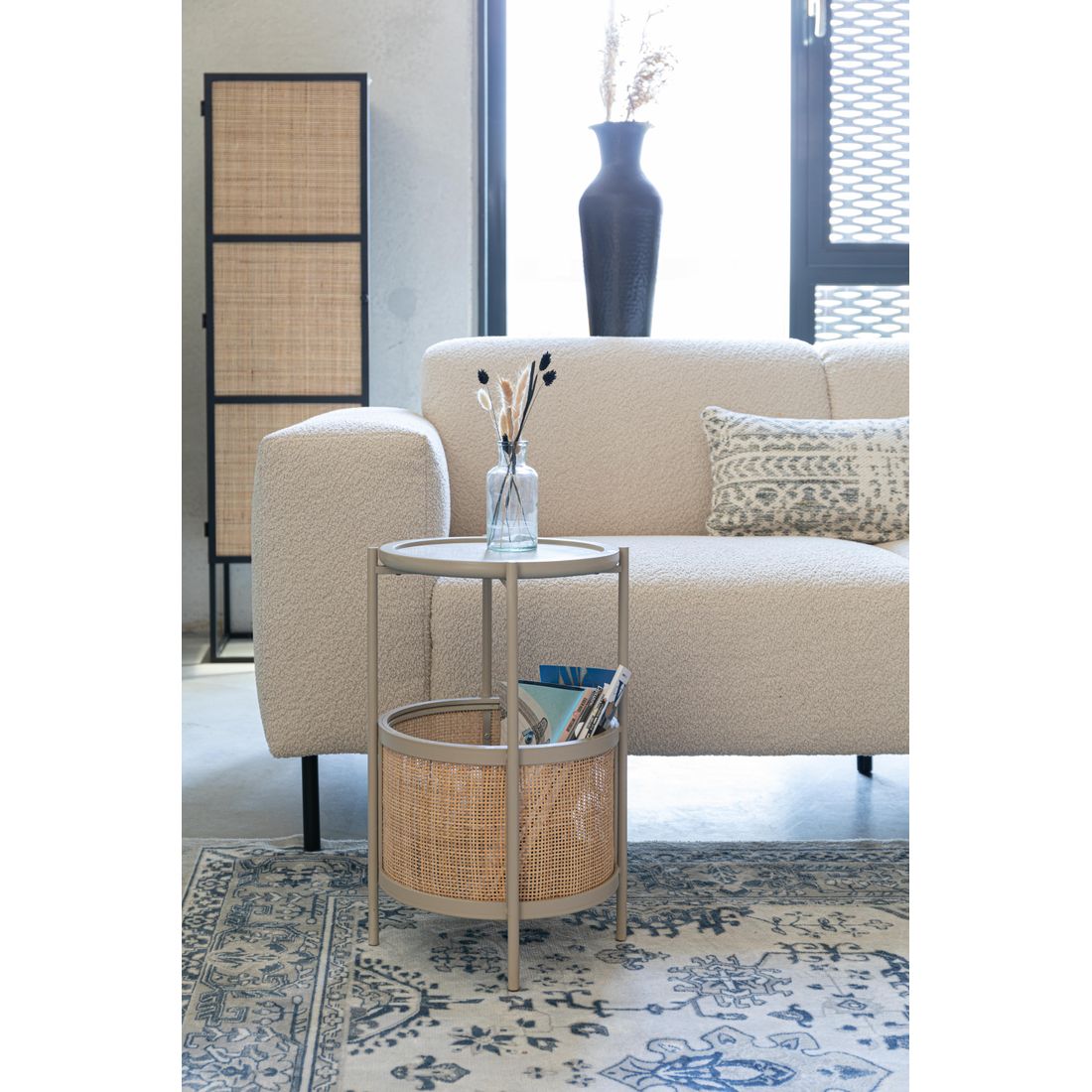 White Label Living Bijzettafel Makoto Beige - KwaliteitWonen.nl