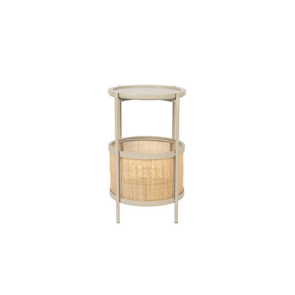 White Label Living Bijzettafel Makoto Beige - KwaliteitWonen.nl