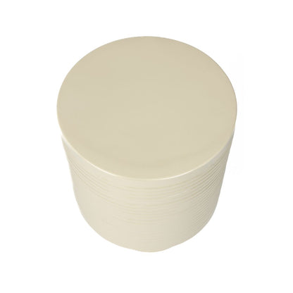 White Label Living Bijzettafel Sven Wit Beige L - KwaliteitWonen.nl