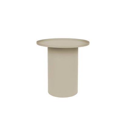 White Label Living Bijzettafel Sverre Rond Wit Beige - KwaliteitWonen.nl