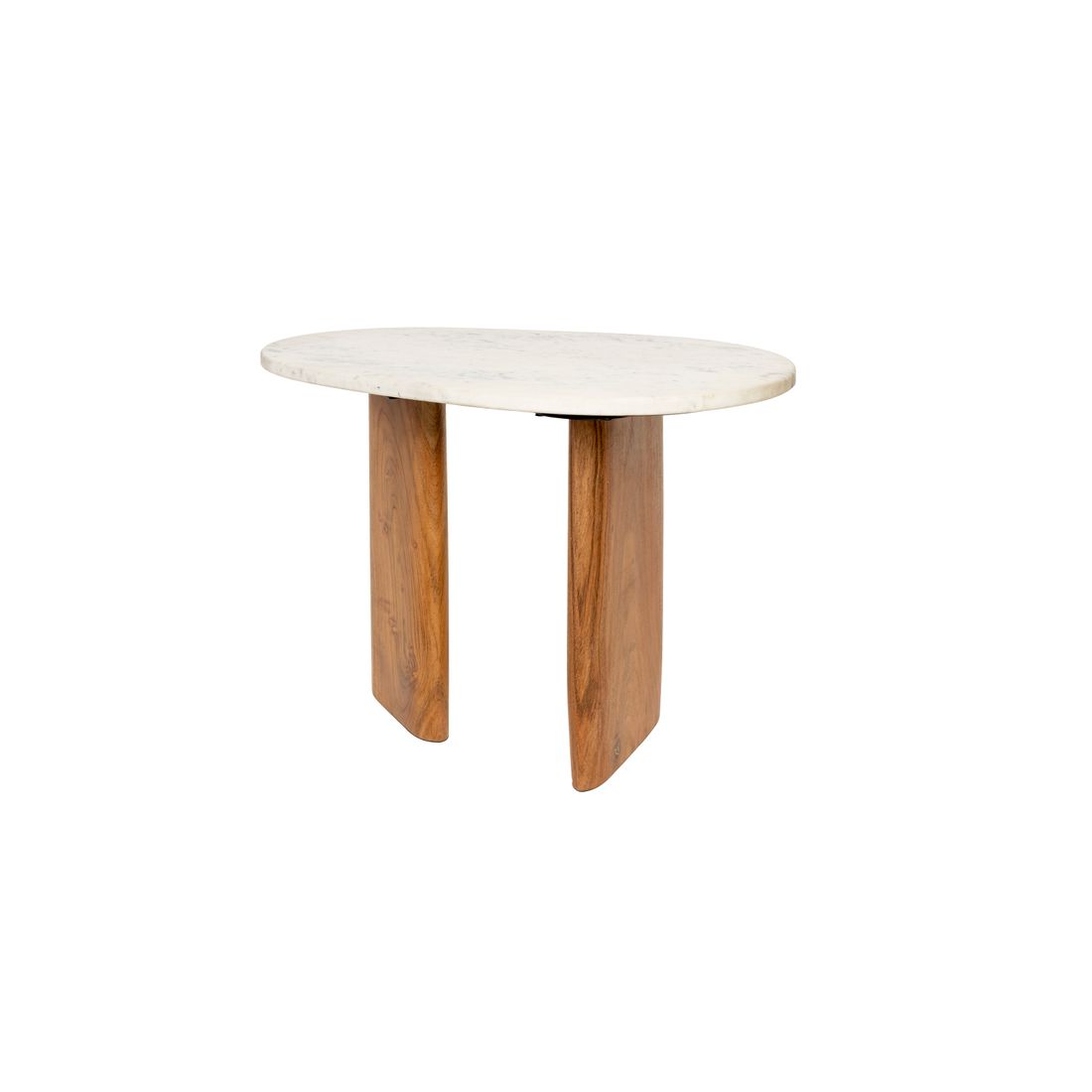 White Label Living Bijzettafel Tanda Marmer Wit - KwaliteitWonen.nl