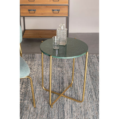 White Label Living Bijzettafel Timpa Marmer Groen - KwaliteitWonen.nl