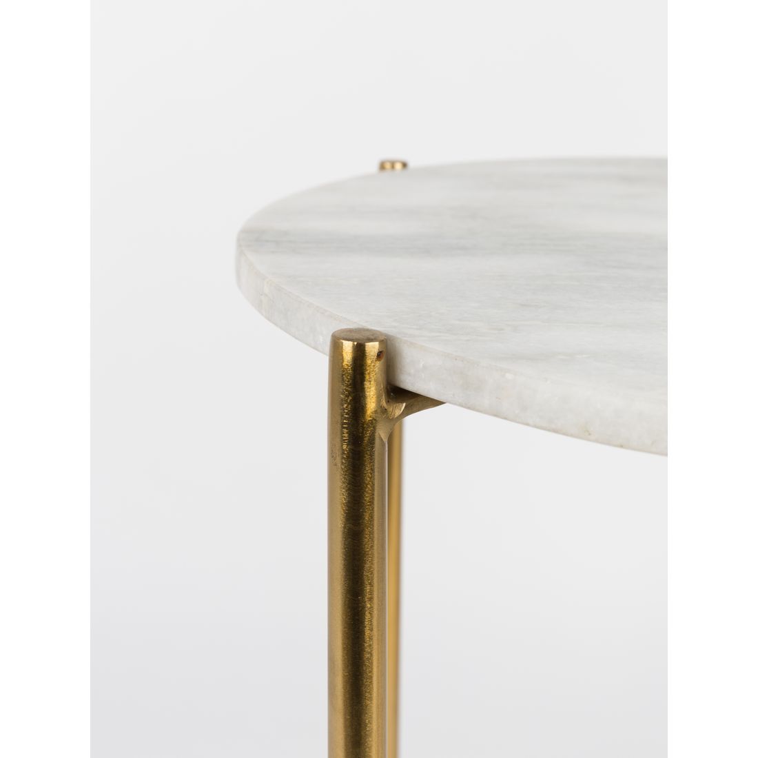 White Label Living Bijzettafel Timpa Marmer Wit - KwaliteitWonen.nl