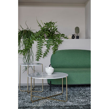 White Label Living Bijzettafel Timpa Marmer Wit - KwaliteitWonen.nl