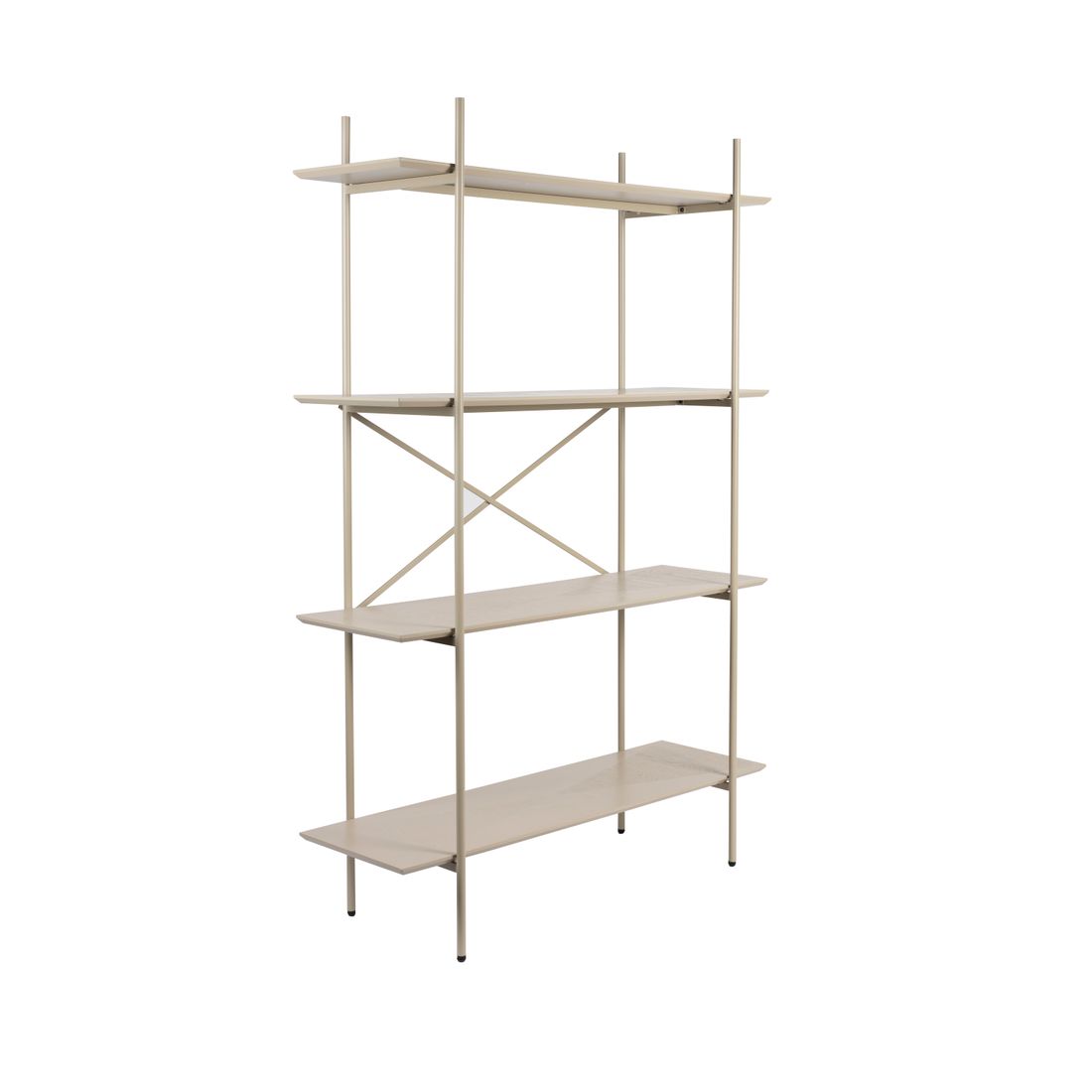 White Label Living Boekenkast Marcio Beige - KwaliteitWonen.nl