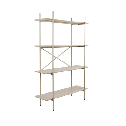 White Label Living Boekenkast Marcio Beige - KwaliteitWonen.nl