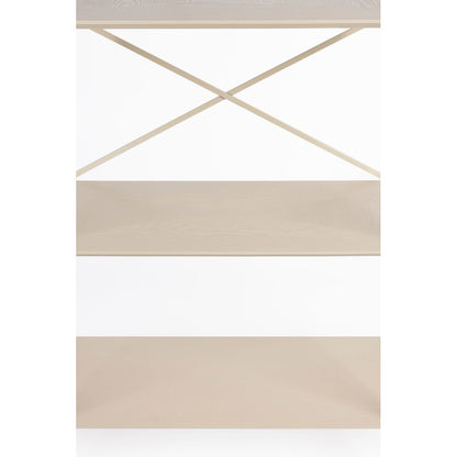 White Label Living Boekenkast Marcio Beige - KwaliteitWonen.nl