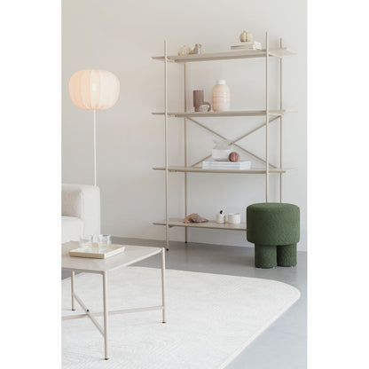 White Label Living Boekenkast Marcio Beige - KwaliteitWonen.nl